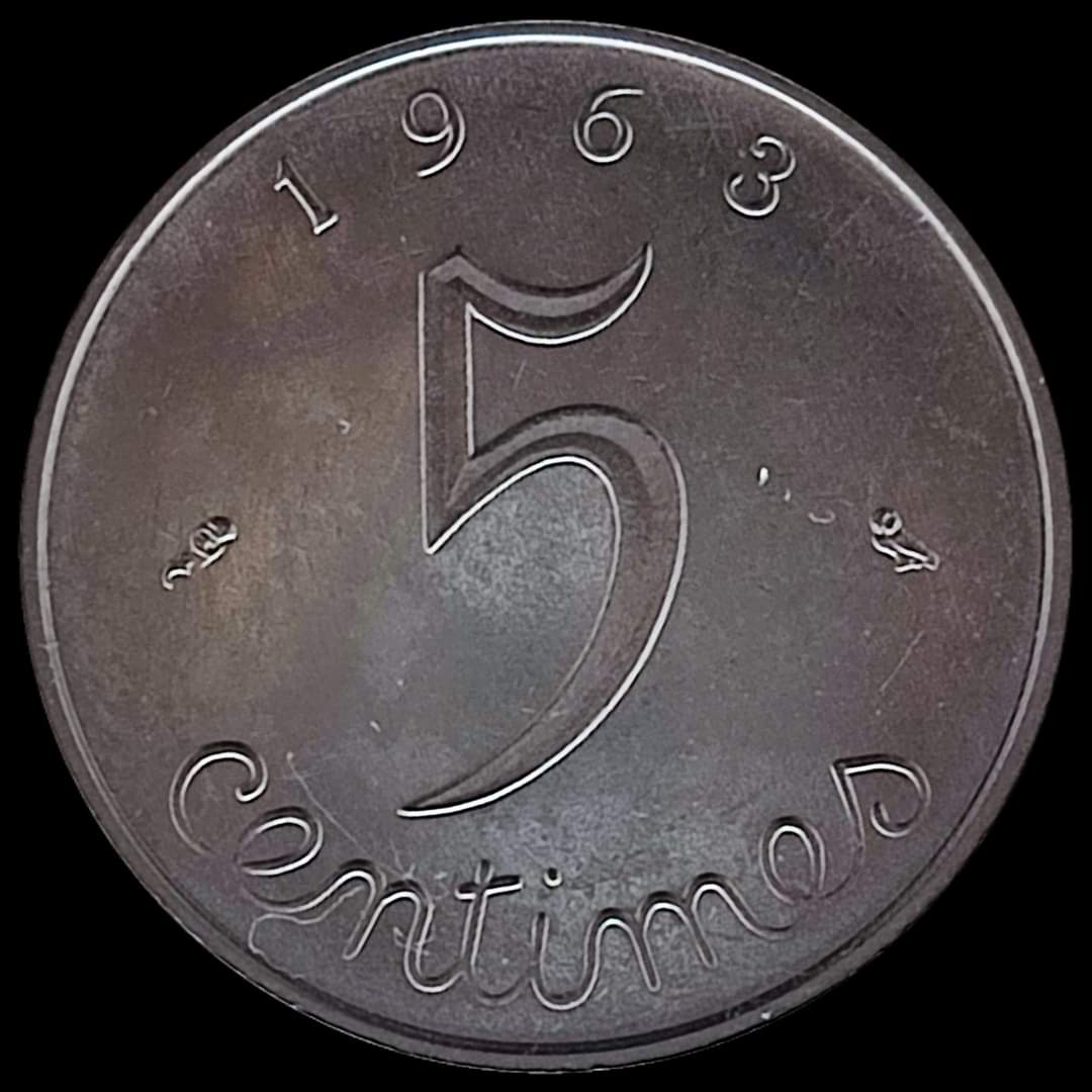 5-Centimes-1963---France